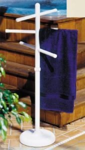 Outdoor Spa and Pool Towel Rack | Outdoor Hot Tub Towel Rack
