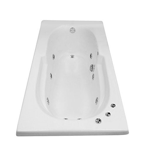 Carver Tubs – AR7136 Hygenic Aqua Massage 6 Jet Whirlpool Bathtub