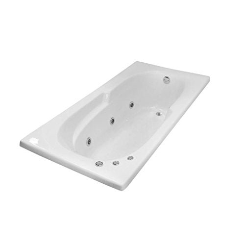 Carver Tubs – AR7136 Hygenic Aqua Massage 6 Jet Whirlpool Bathtub