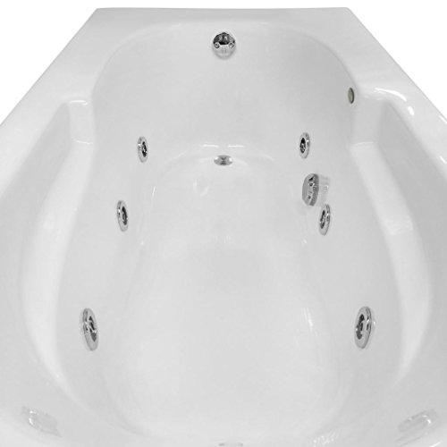 Carver Tubs – AR7136 Hygenic Aqua Massage 6 Jet Whirlpool Bathtub