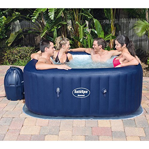 Bestway SaluSpa Hawaii 6 Person Outdoor Inflatable Hot Tub Spa