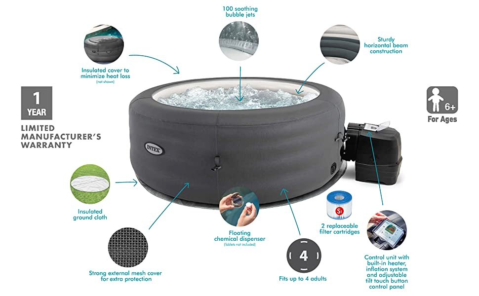 intex inflatable hot tub heater