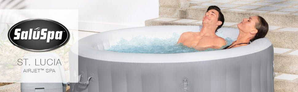 Bestway 60038E St. Lucia SaluSpa St.Lucia AirJet Inflatable Hot Tub Gray