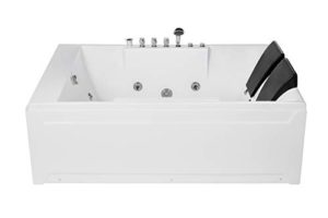 Empava Acrylic Whirlpool 2 Person Hydromassage Rectangular Bathtub Product Image