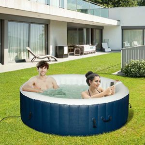 Pro6 M-Spa Mont Blanc Inflatable Portable Spa 4 Person Capacity P-M8049 Comes with Cove 