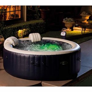 Intex PureSpa 4-Person Inflatable Hot Tub, Slip-Resistant Seat & Headrest Product Image