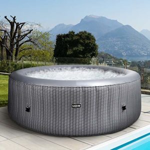 WAVE Inflatable Hot Tub 6 Person Atlantic Plus Rattan Inflatable Spa Product Image