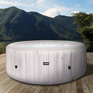 WAVE Inflatable Hot Tubs 4-6 Person Atlantic Plus Whitewood Spa Product Image