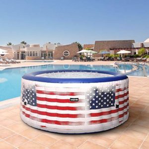 WAVE Inflatable Hot Tubs Atlantic USA Flag 2-4 Person Bubble Spa Product Image