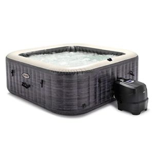 INTEX PureSpa 6-Person Greystone Deluxe with Energy Efficient Spa Cover Product Image